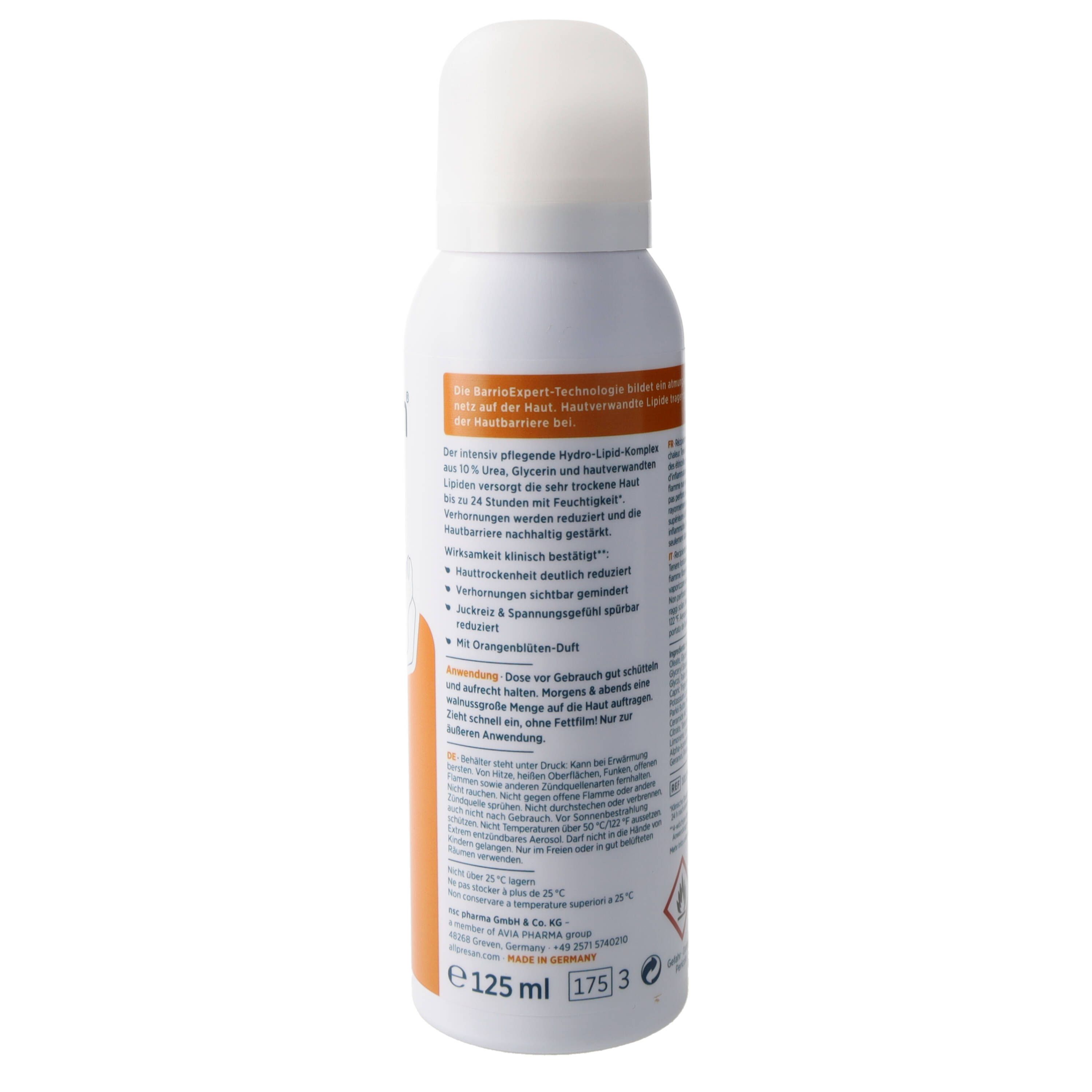 Allpresan Fuß Schaumcreme Ltd. Edition Orangenblüte