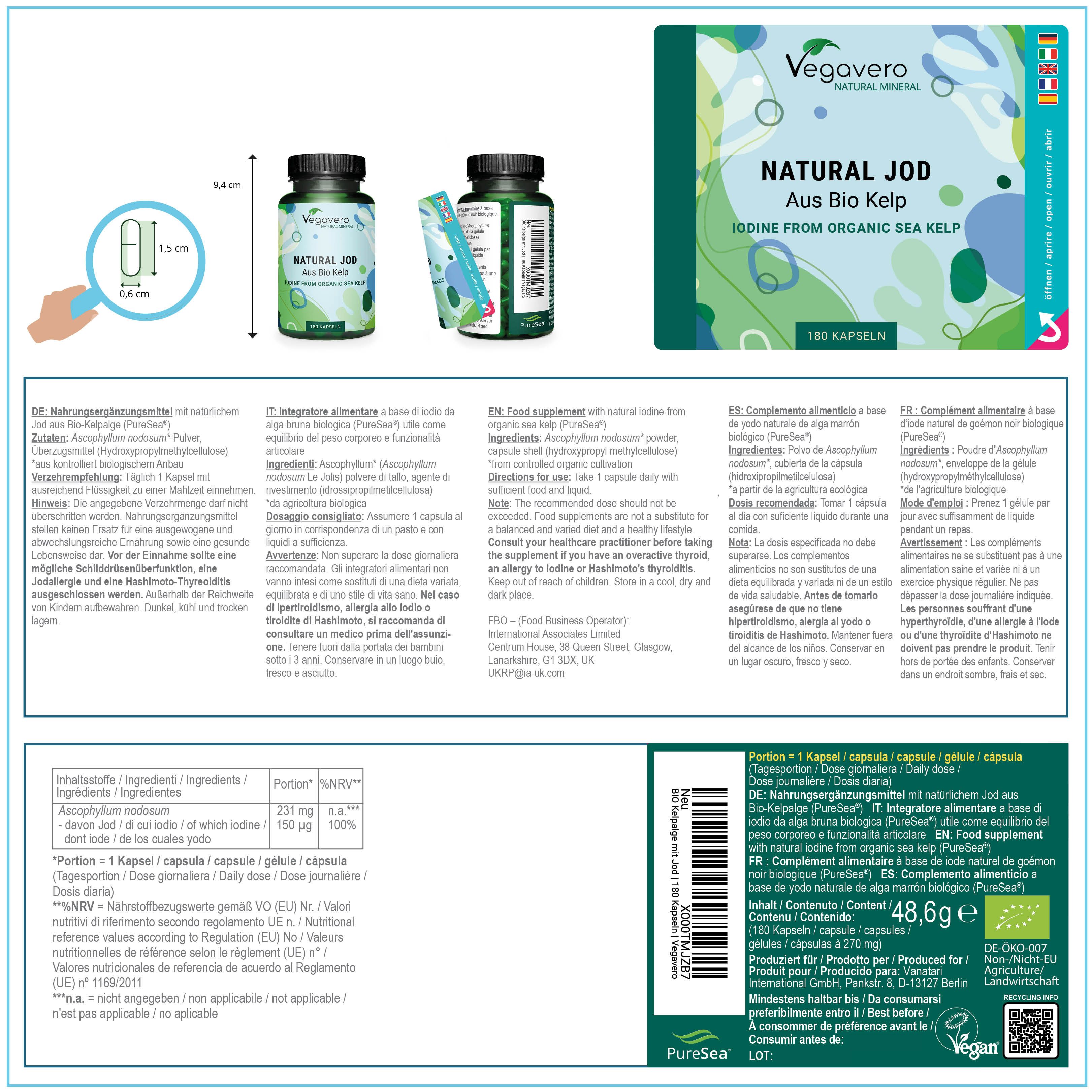 VEGAVERO Natural Jod BIO