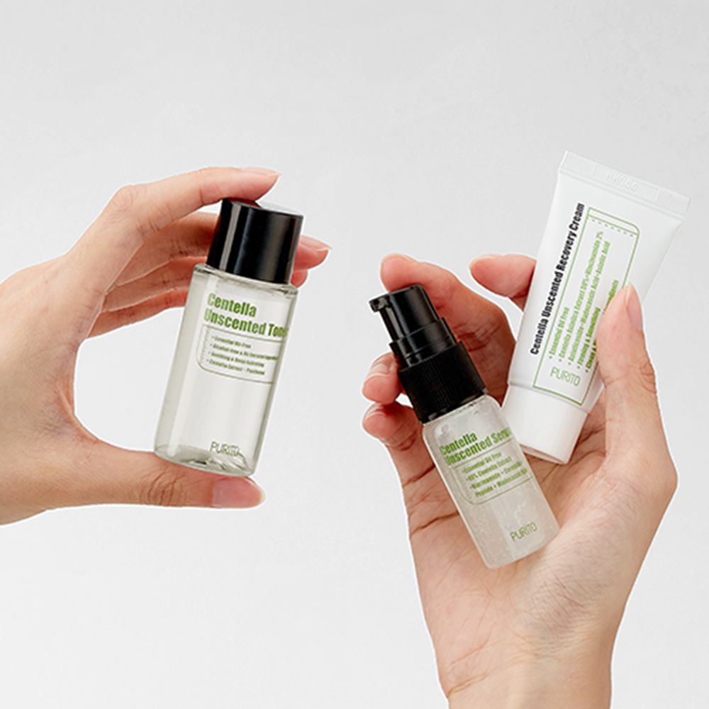 PURITO Wonder Releaf Centella Unscented Mini Kit – beruhigend & parfumfrei