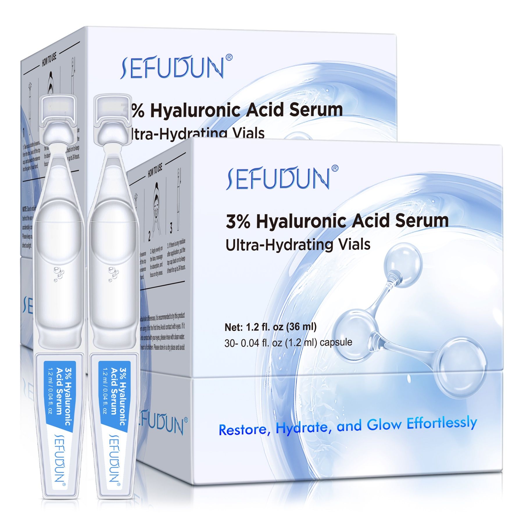 P-Beauty Siero antirughe all'acido ialuronico per la cura del viso