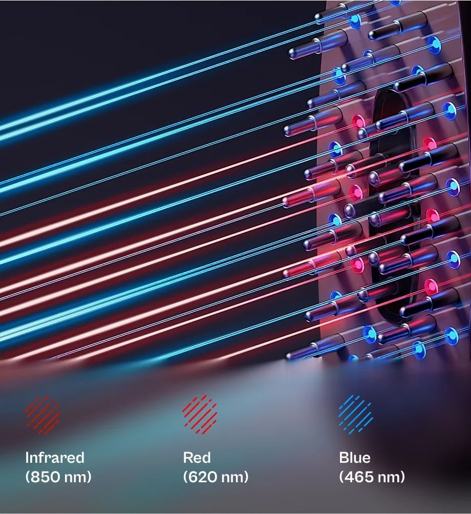 BEAUTIFLY Multifunktionaler Haarwuchs-Kamm dark