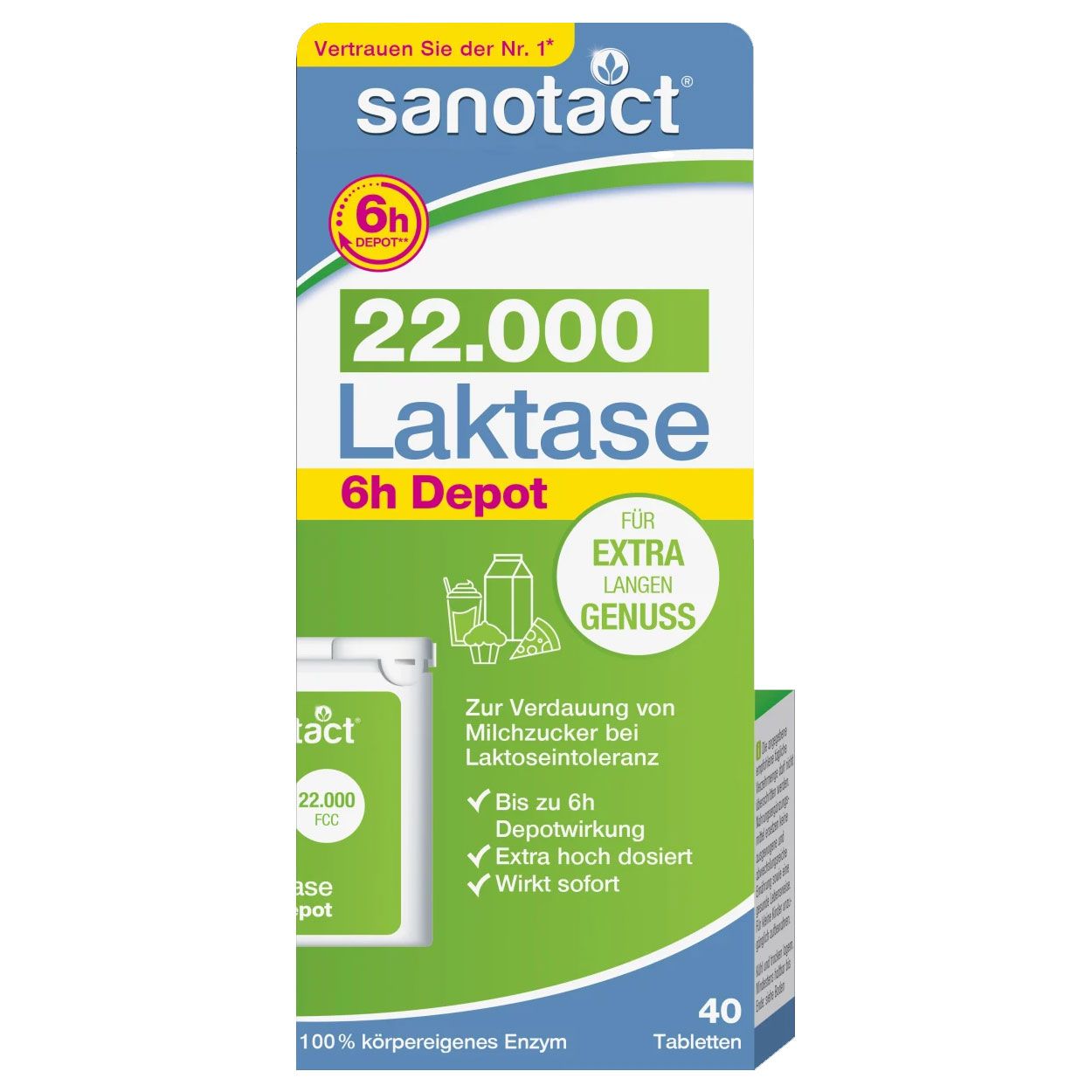 Sanotact Laktase 22 .000 Depot Tabletten