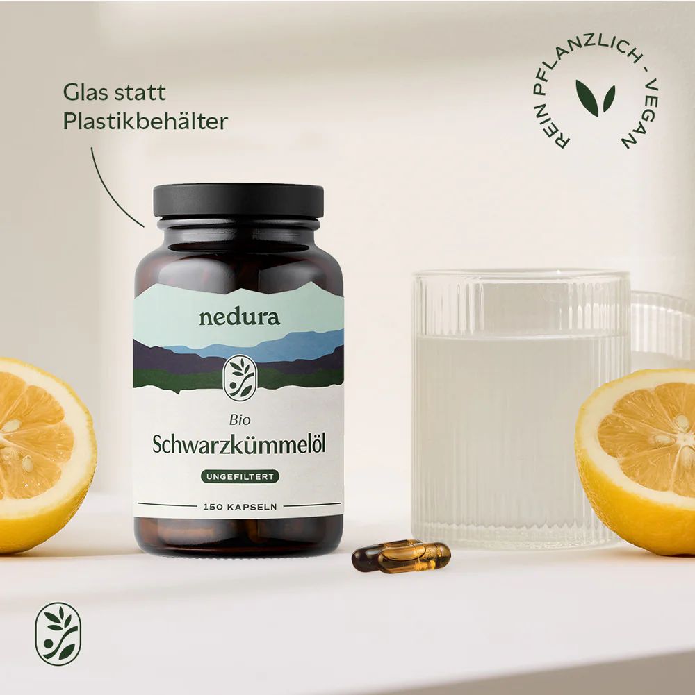nedura BIO Schwarzkümmelöl Kapseln (ungefiltert)