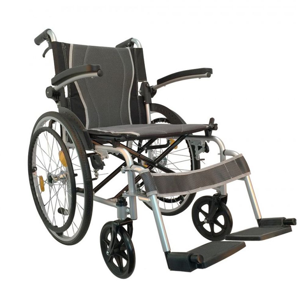 Ultraleichter Rollstuhl Aluminium mit Begleitbremse