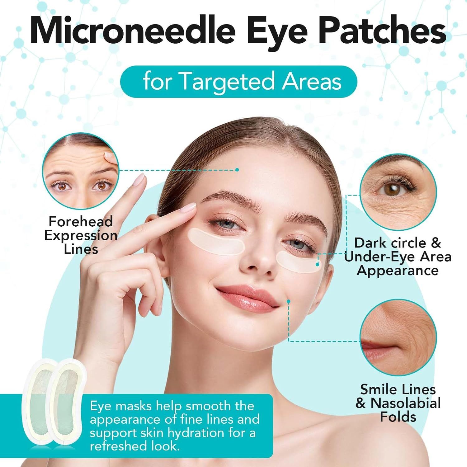 Abodiuss Hyaluron Microneedling Augenpads