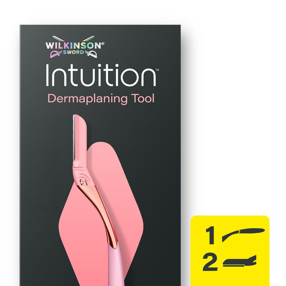 Wilkinson Sword Intuition Dermaplaning Tool mit 2 Klingen.