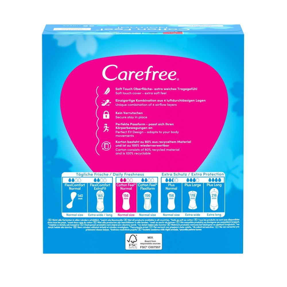 Carefree - Slipeinlagen "Cotton Feel Normal" ohne Duft 280 St.