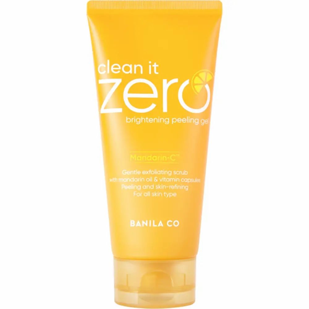 Gel-Tube in Gelb mit Schriftzug 'clean it zero'. Produktname und Inhaltsstoffe sind aufgedruckt. Gelbe Kappe.