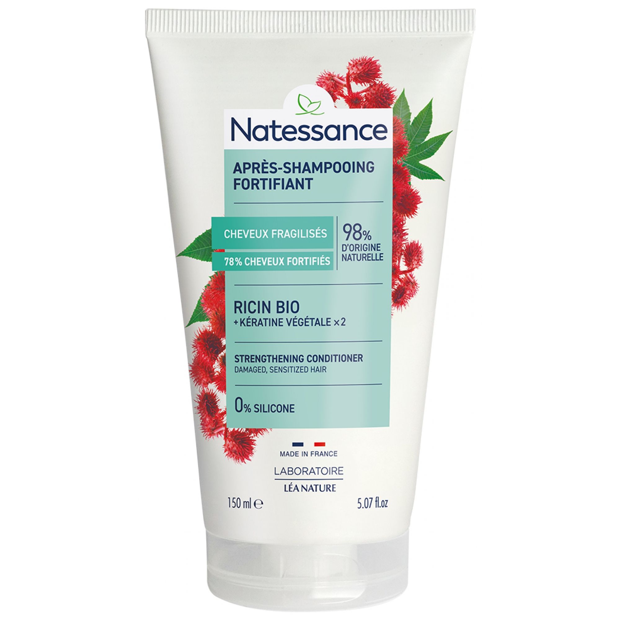 Natessance Pflegespülung Conditioner Rizinus 1 15,3x4,5x4,5 cm