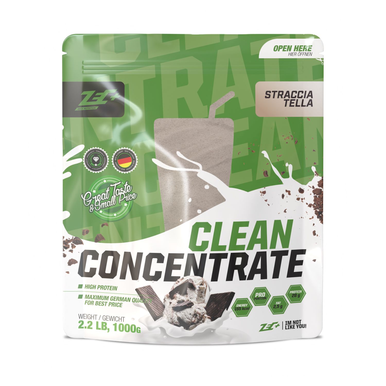 Zec+ Clean Concentrate Protein/ Eiweiß Stracciatella