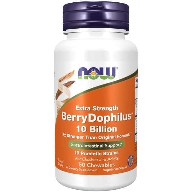 Now Foods BerryDophilus Extra Strength 10 Billionen 50 Pc