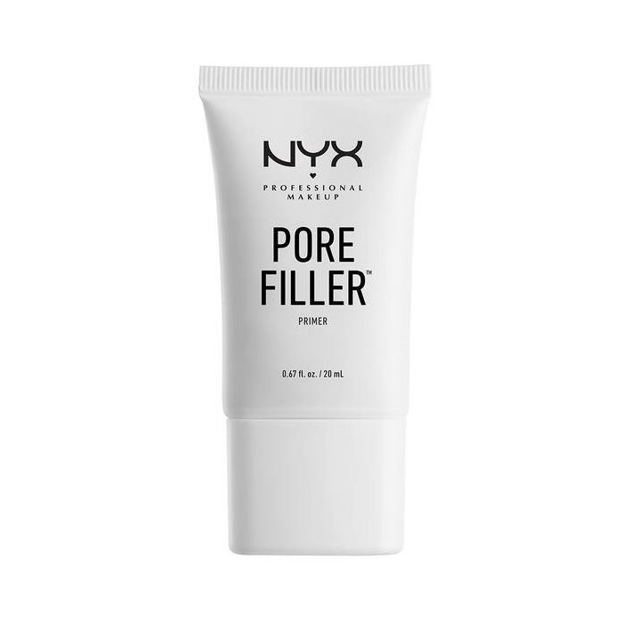 NYX Pore Filler Primer Tube, 20 ml. Schwarze Schrift auf weißem Hintergrund.