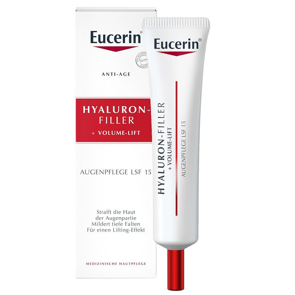 Eucerin Hyaluron-Filler Augenpflege – Feuchtigkeitsspendende Augencreme mindert Fältchen