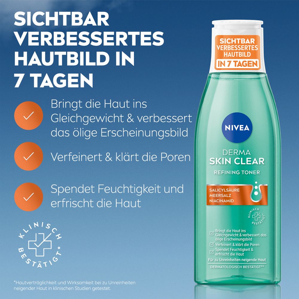 NIVEA Derma Skin Clear Routine Set zur Porenverfeinerung 4-teilig