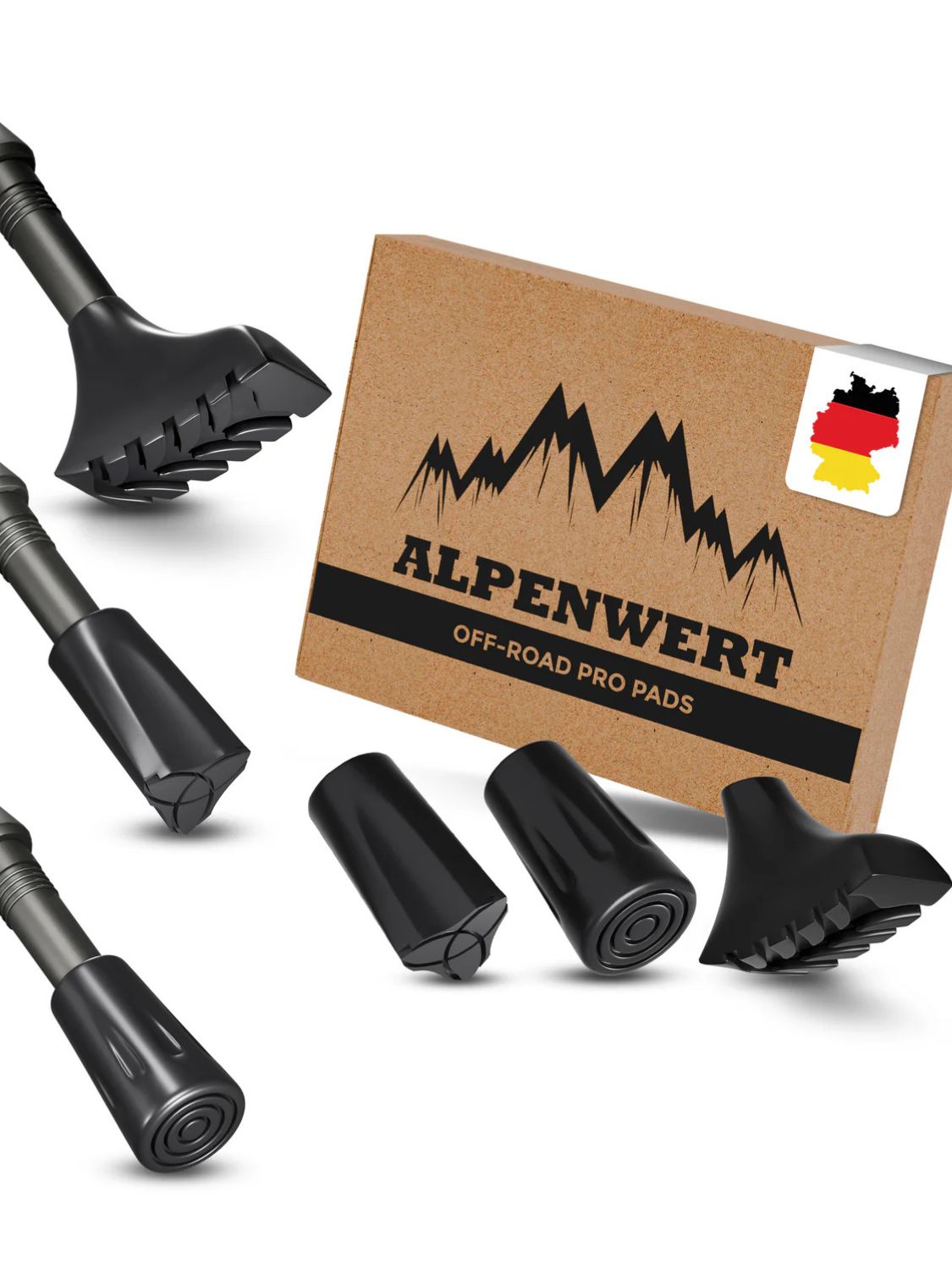 Alpenwert Aufsätze Wanderstöcke Off-Road 1 St