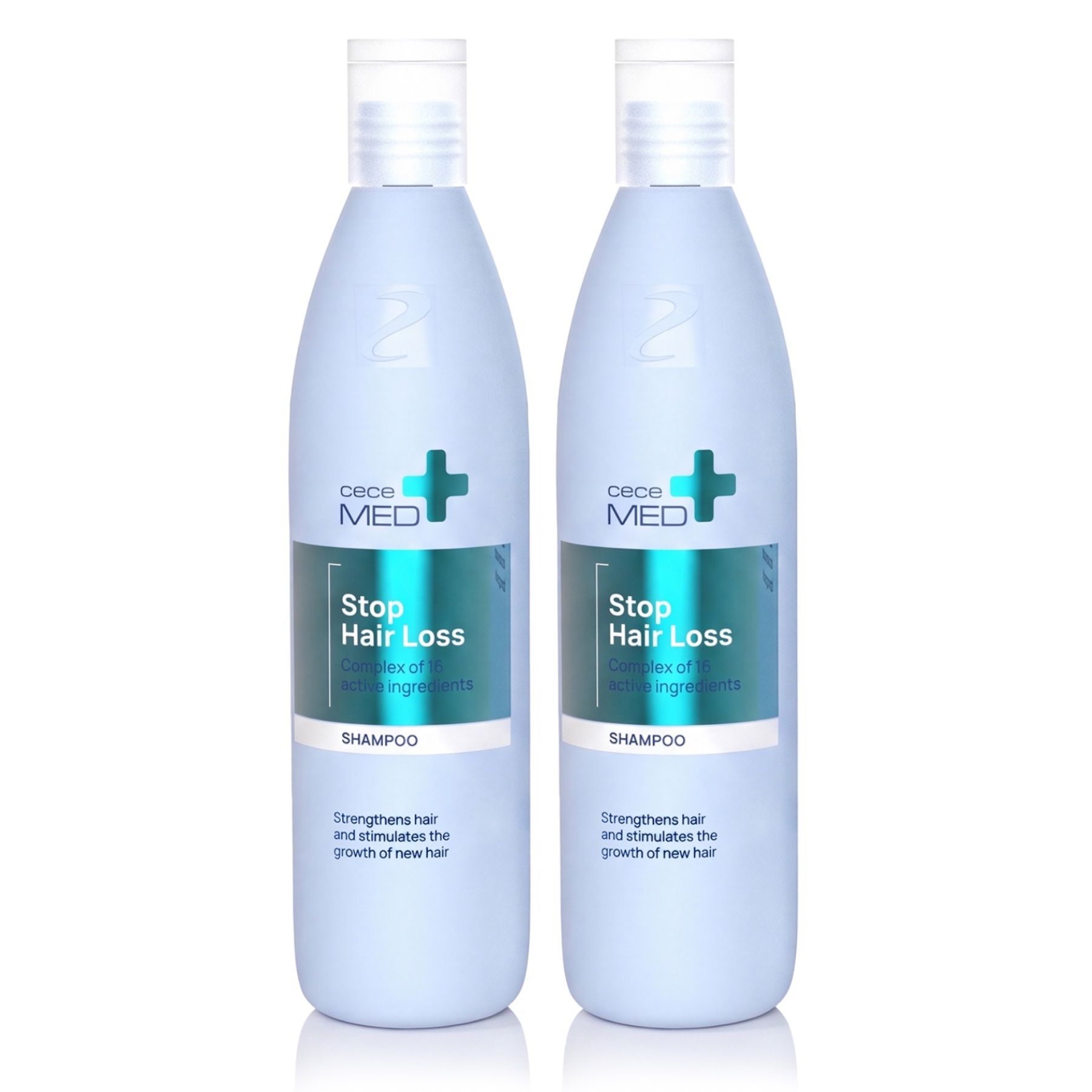 Cece MED Haarshampoo Repair gegen Haarausfall für Haarwachstum 2x300 ml Shampoo