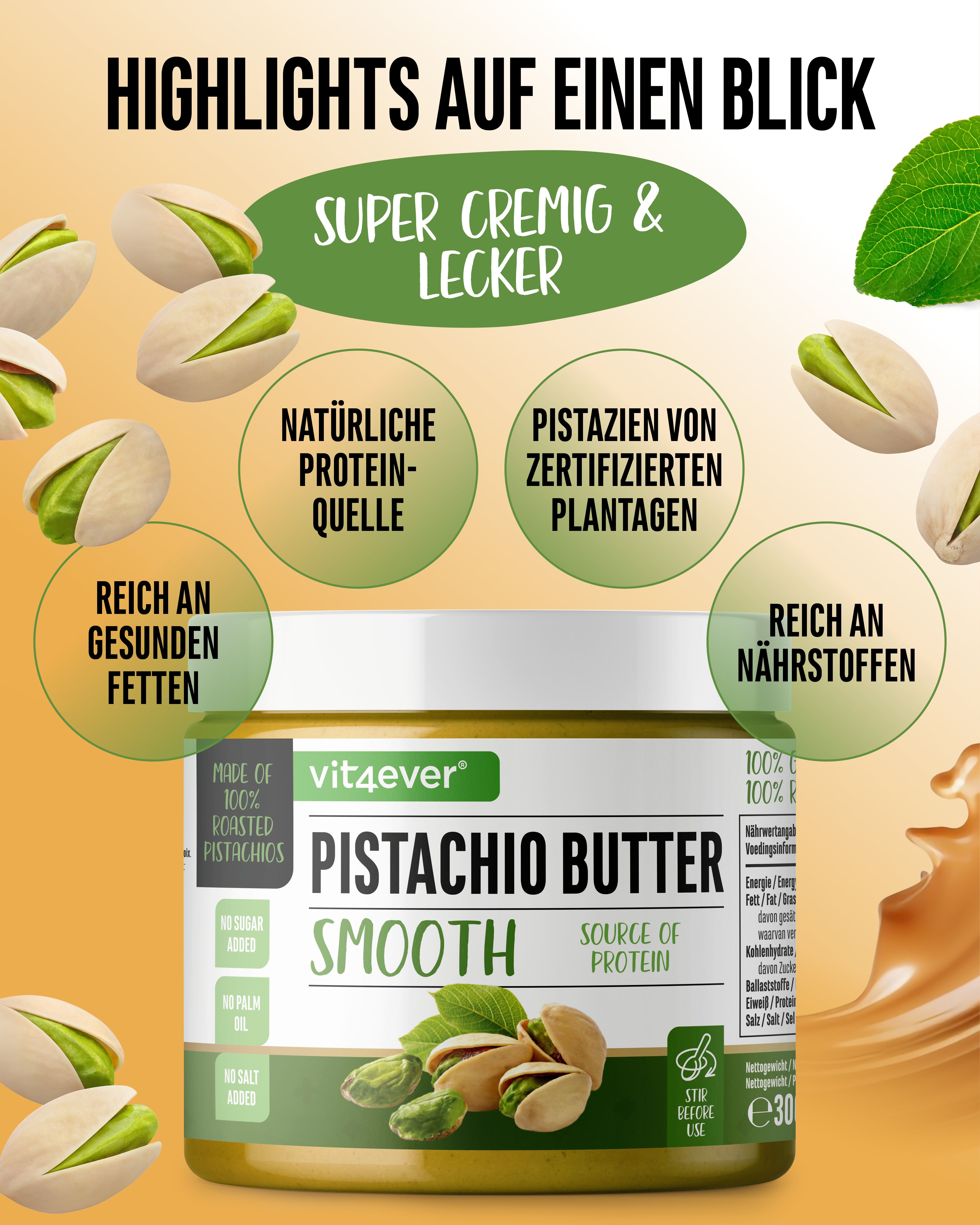 vit4ever Pistazien - Creme - Pistazie