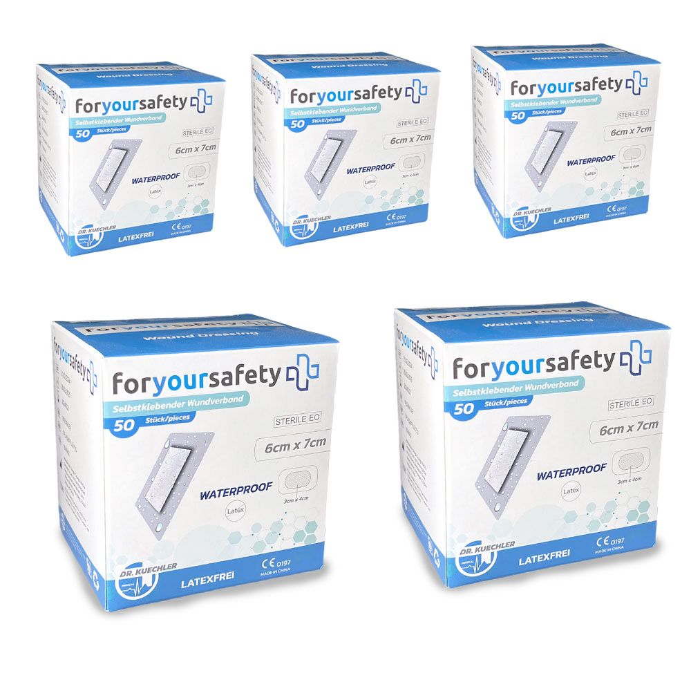 Sparpaket Dr. Kuechler Medical®  Duschpflaster, Wundpflaster, wasserfest, steril