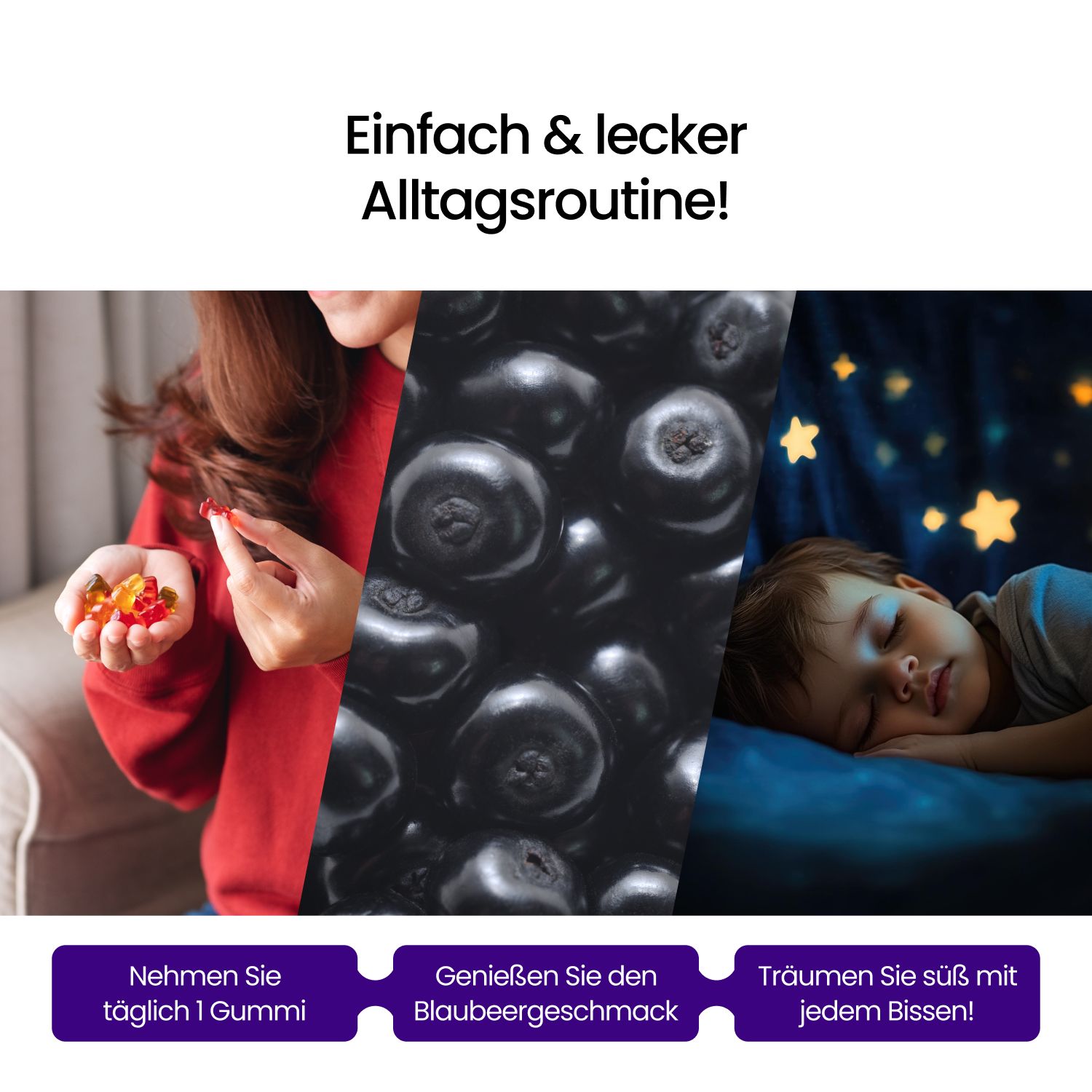 Gummily® Kinder Schlaf Melatonin Gummibärchen