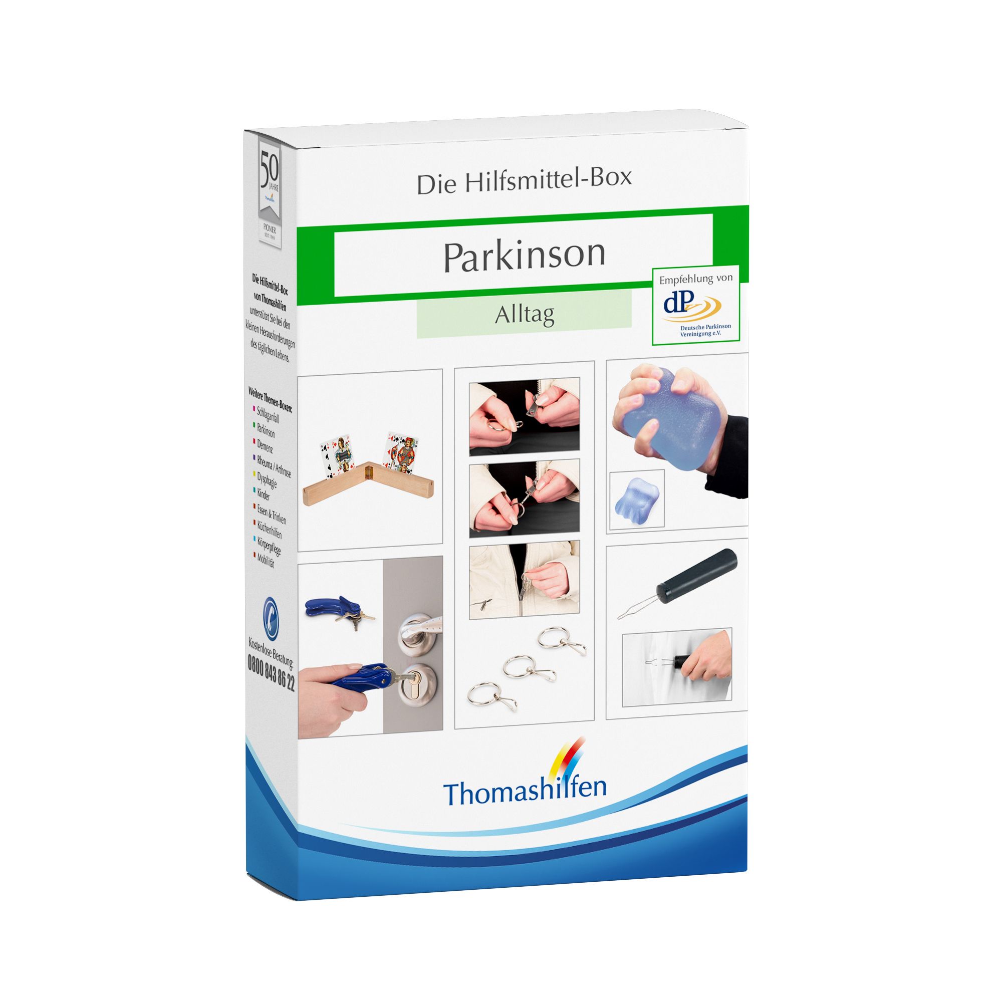 Thomashilfen Hilfsmittelbox Parkinson - Alltag