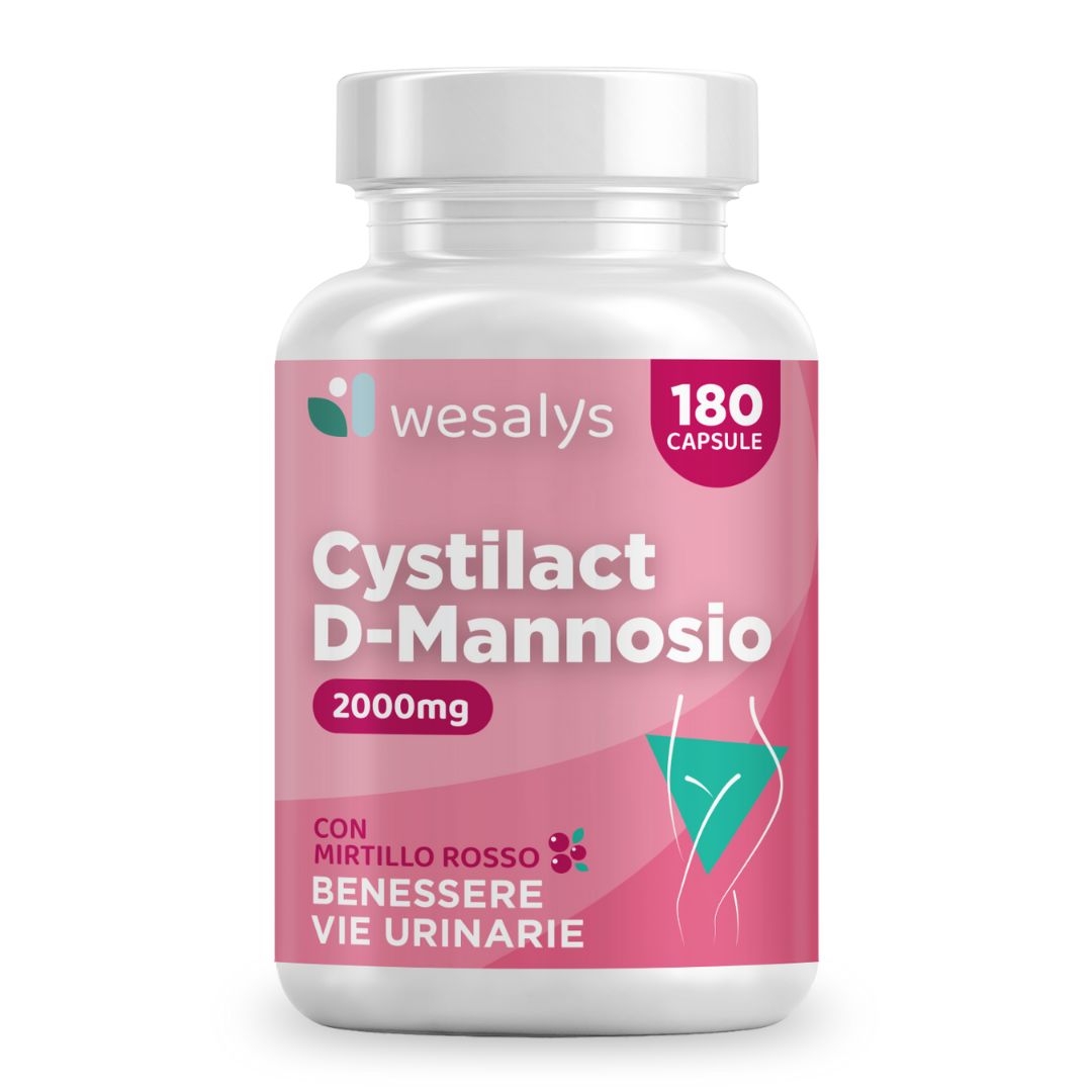 Integratore Cistite con D-Mannosio CYSTILACT di WESALYS® - per il Benessere Vie Urinarie