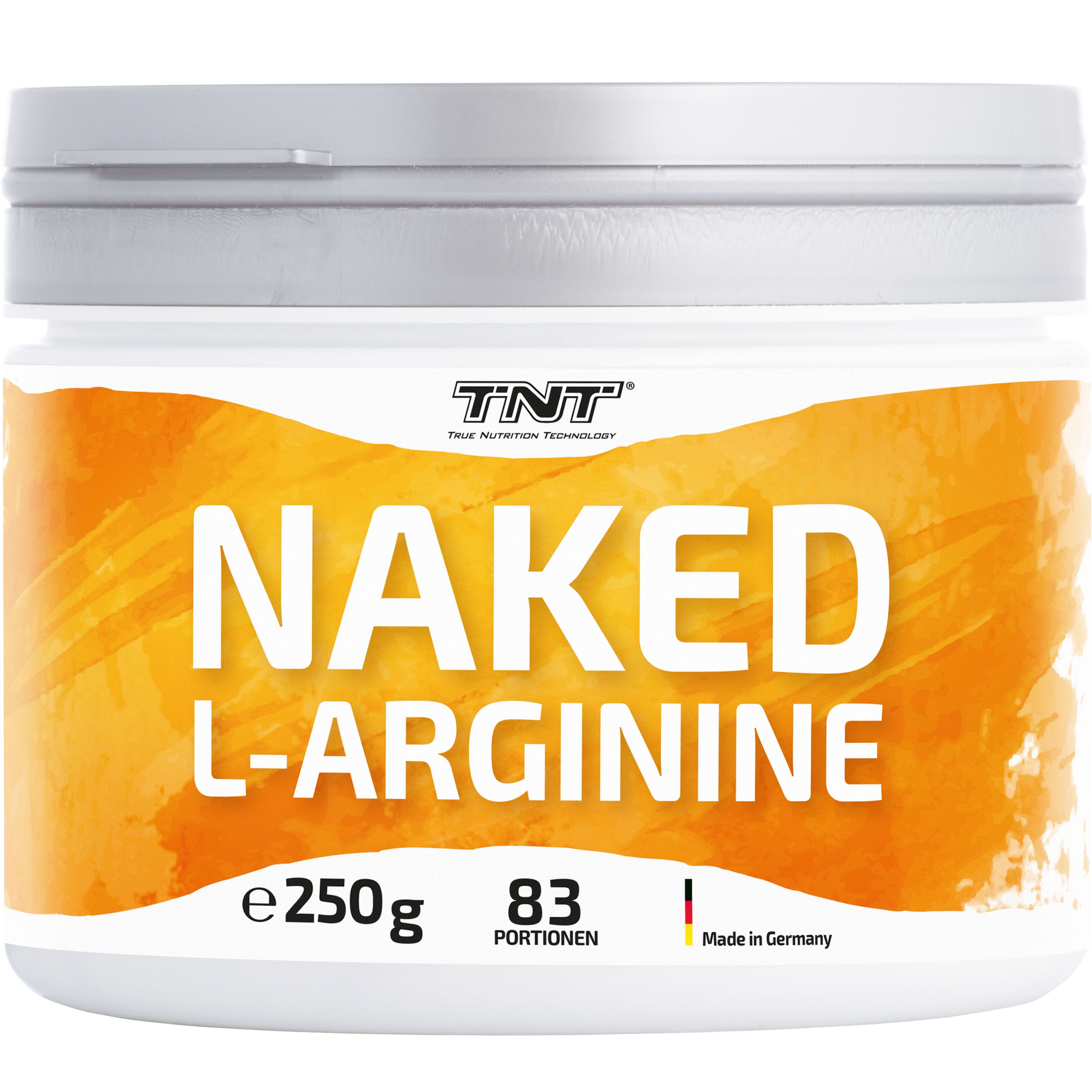 TNT Naked L-Arginine, semiessenzielle Aminosäure für Wachstum und erhöhten Blutfluss