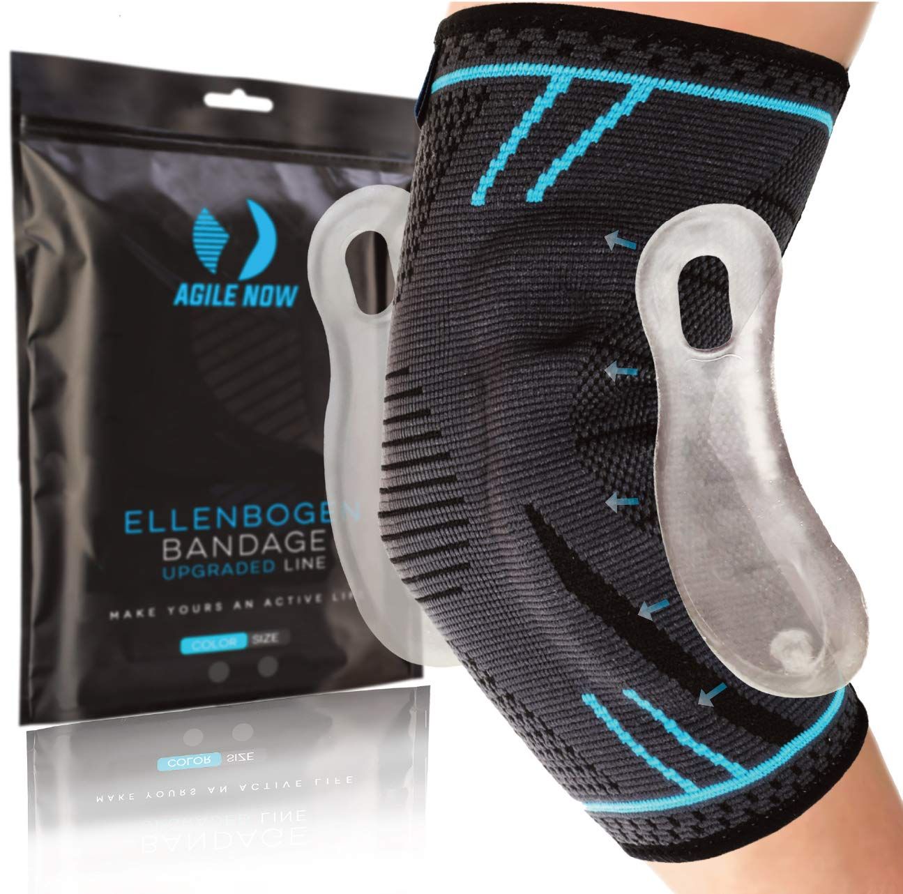 AGILE NOW Ellenbogenbandage Upgraded