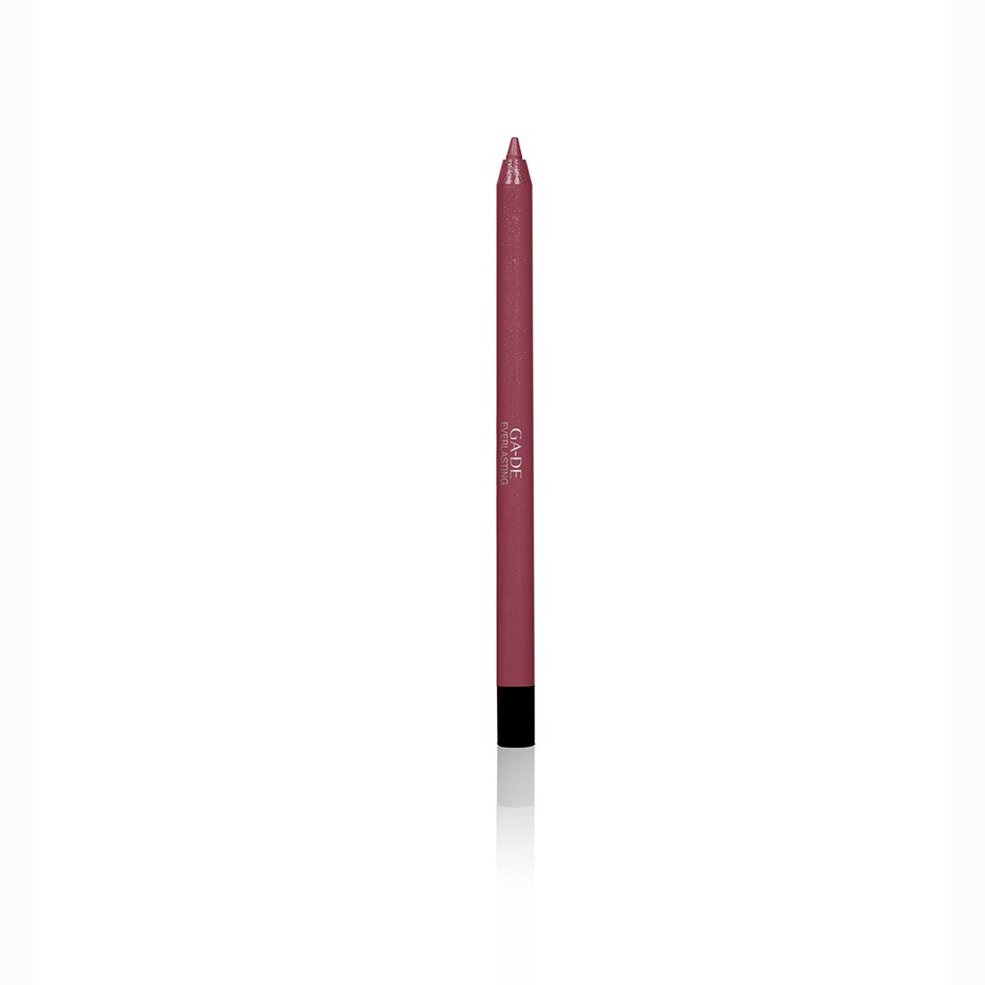 Lippenstift in Rosa. Auf dem Stift steht "GA-DE". Schwarze Spitze und Ende.