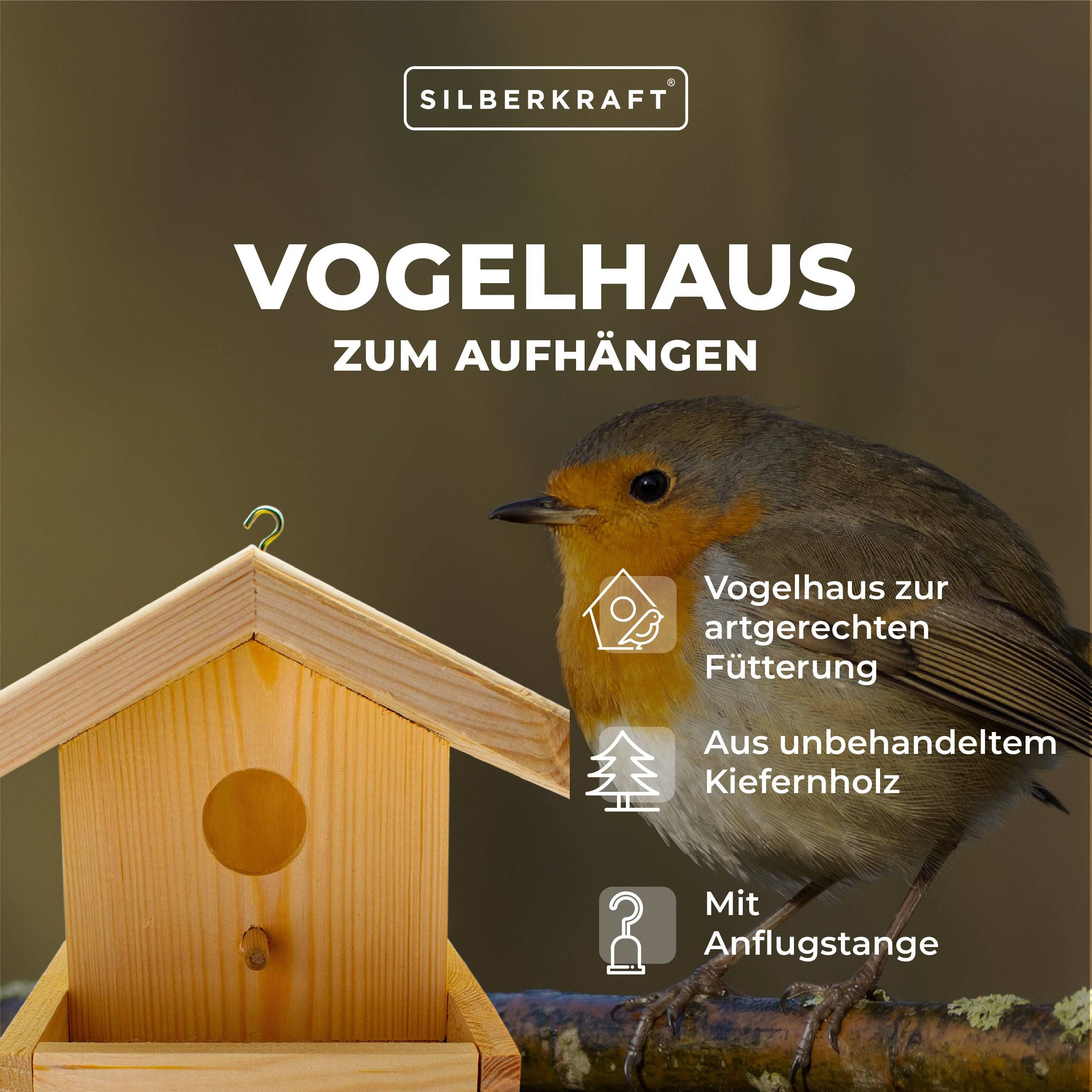 SILBERKRAFT DIY Vogelhaus