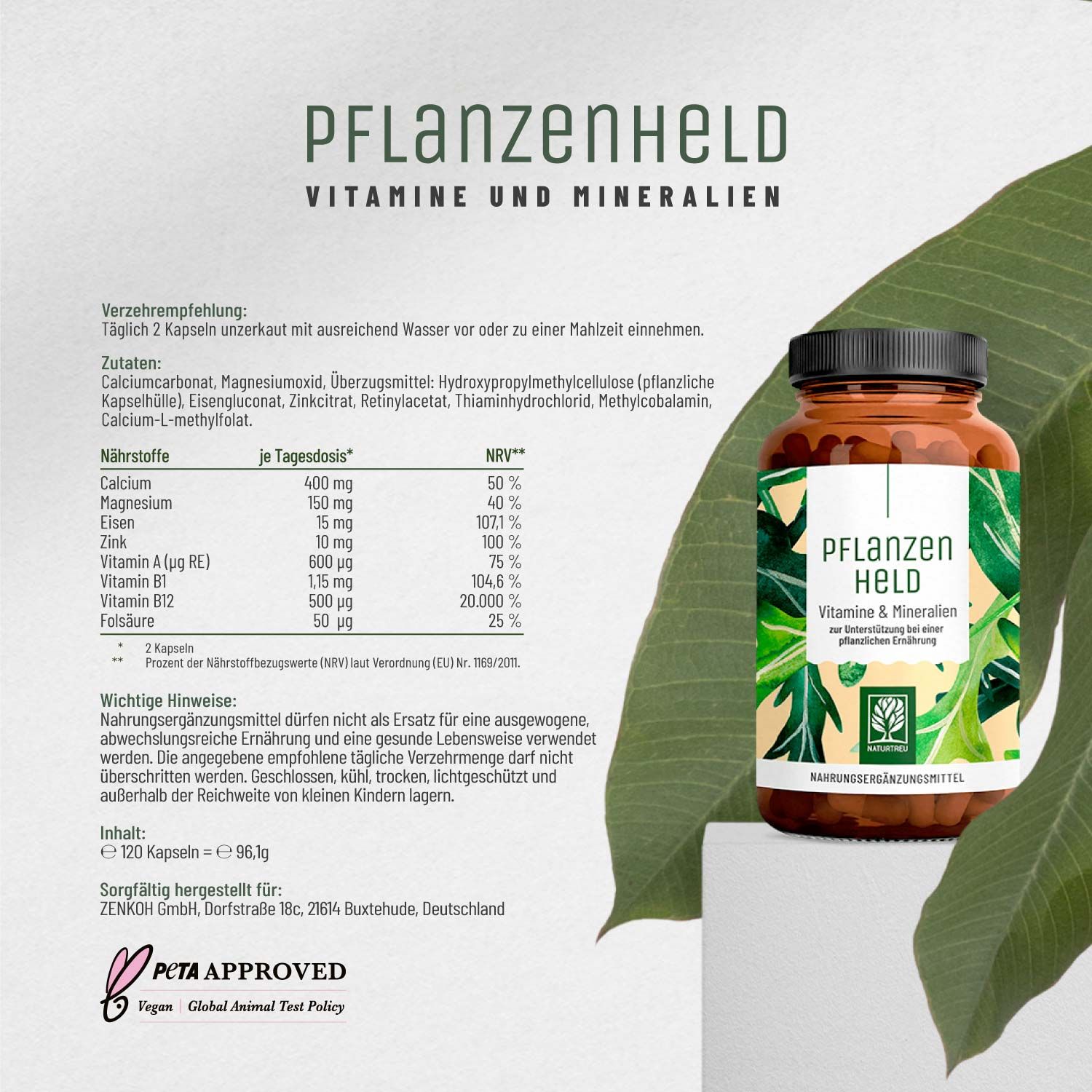 Mikronährstoff Komplex - Pflanzenheld - NATURTREU®