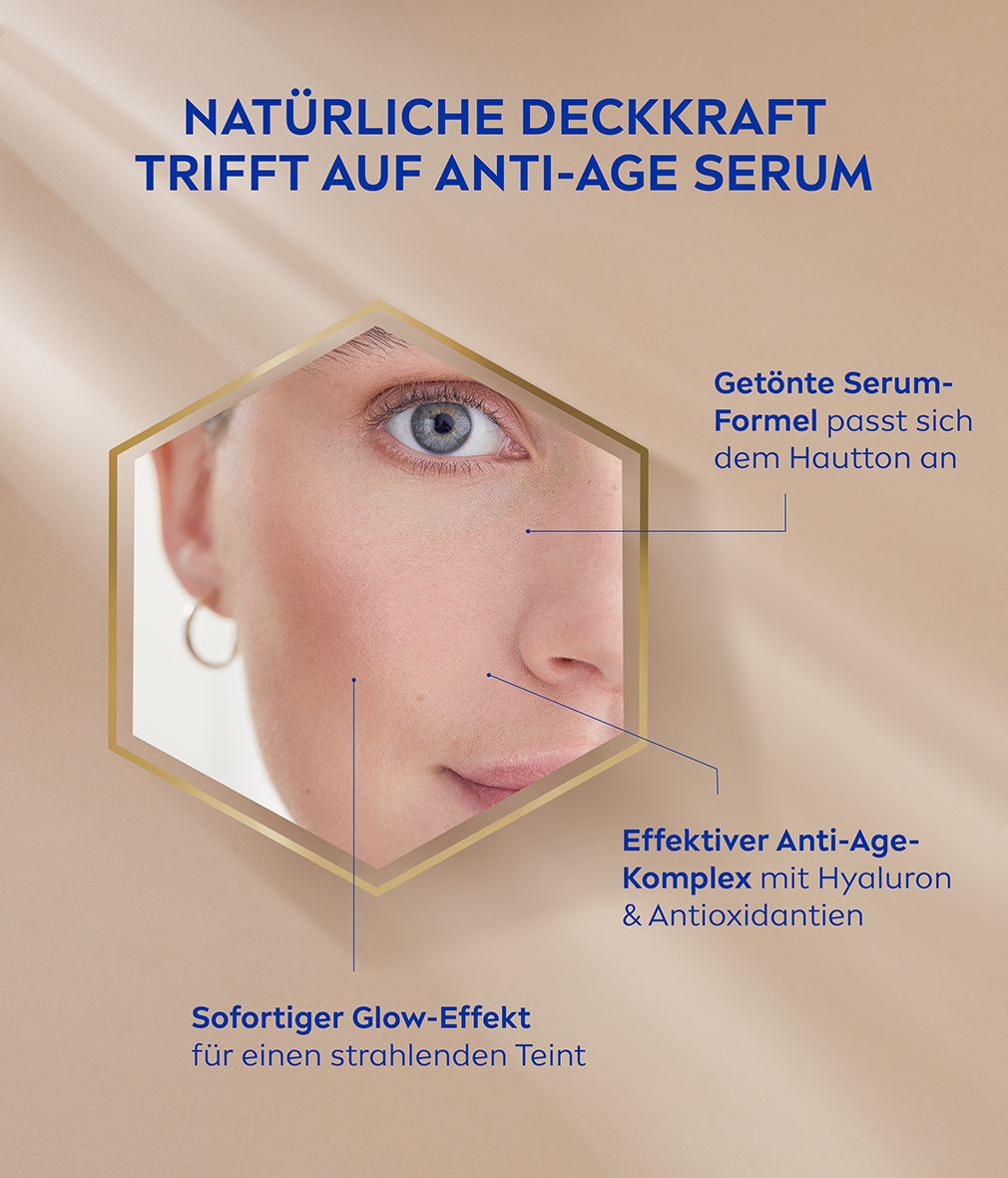 NIVEA Cellular 3in1 Hyaluron Serum Foundation Dunkel