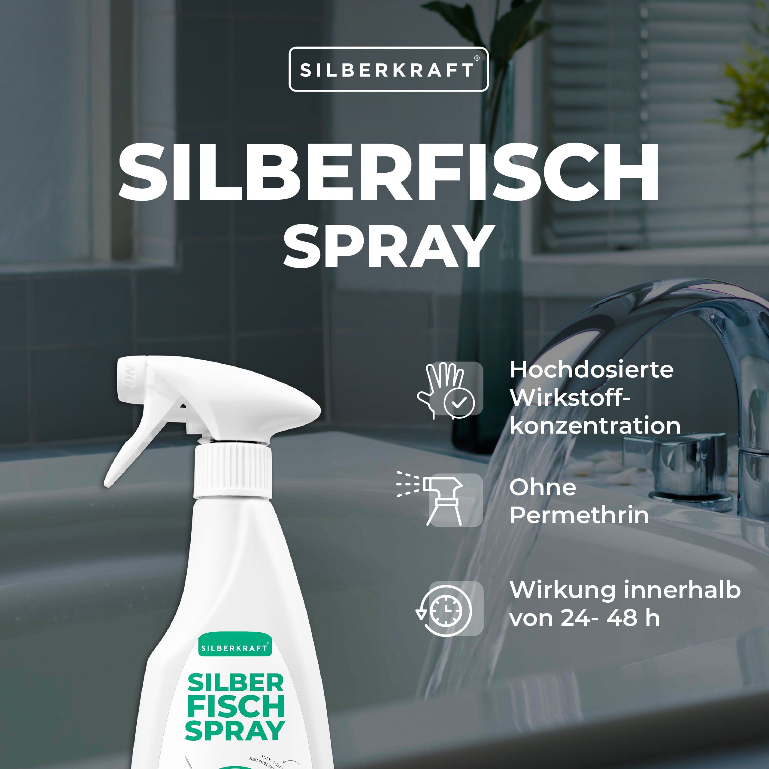 Silberkraft Silberfischspray 2x500 ml Spray