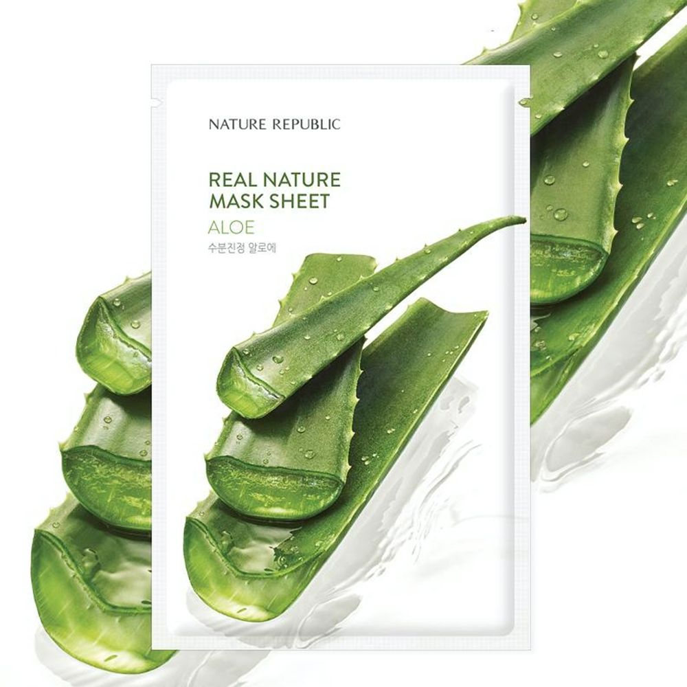 NATURE REPUBLIC Real Nature Aloe Sheet Face Mask