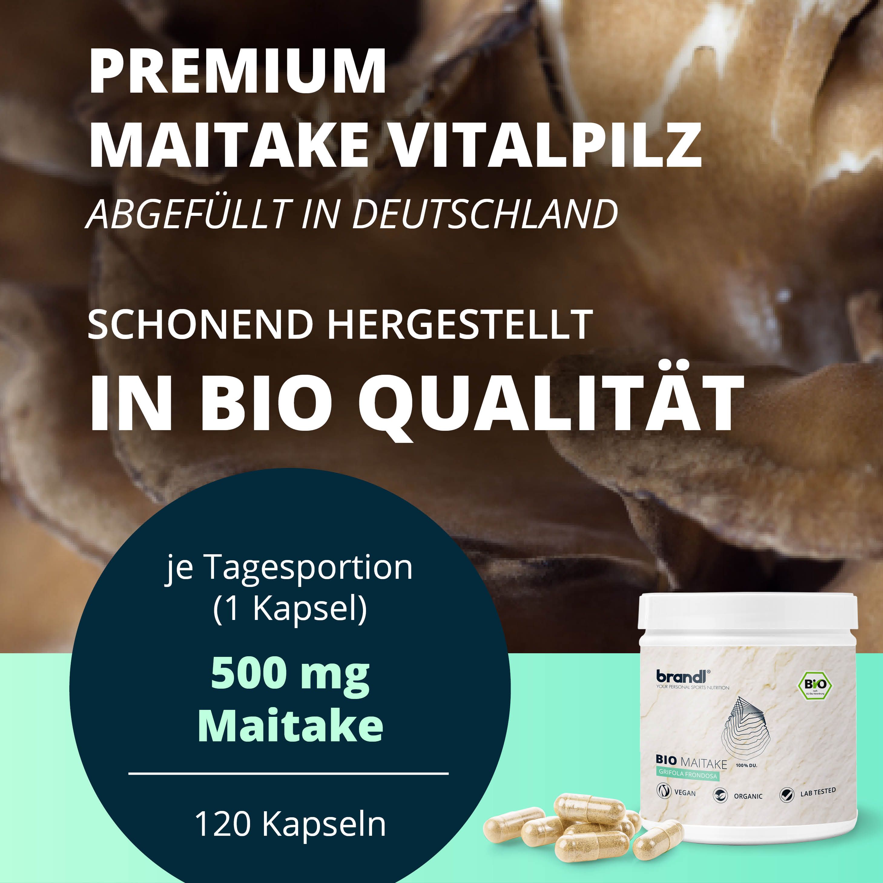 brandl® Bio Maitake Pilz Vitalpilz 240 St Kapseln