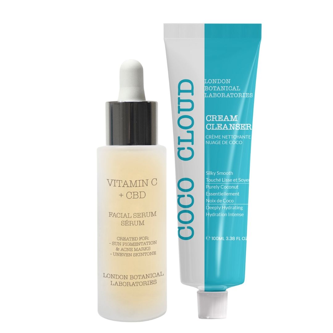 London Botanical Laboratories Detergente Coco Cloud + siero alla vitamina C e CBD