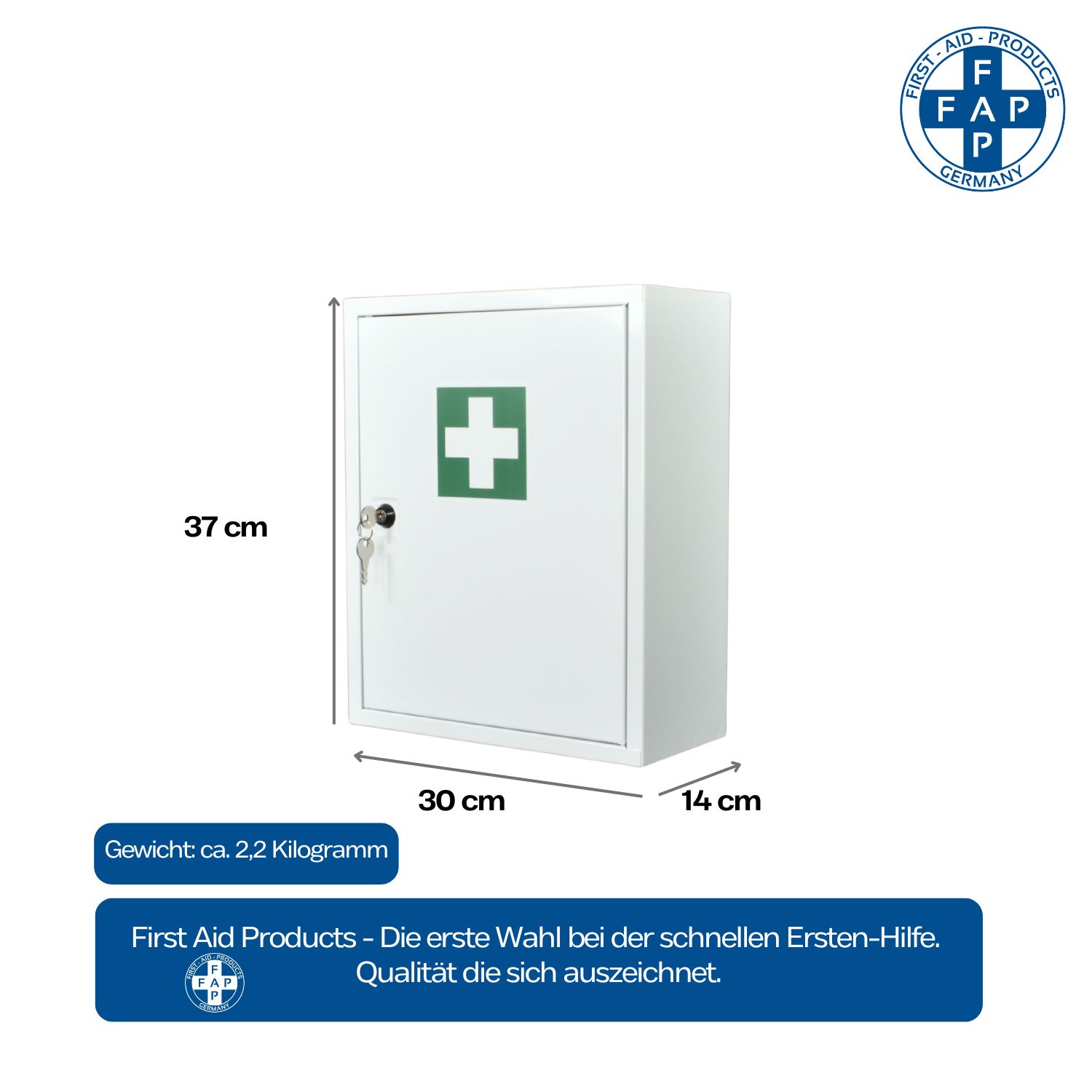 FAP First Aid Products - Verbandschrank A, inkl. DIN 13157 Füllung