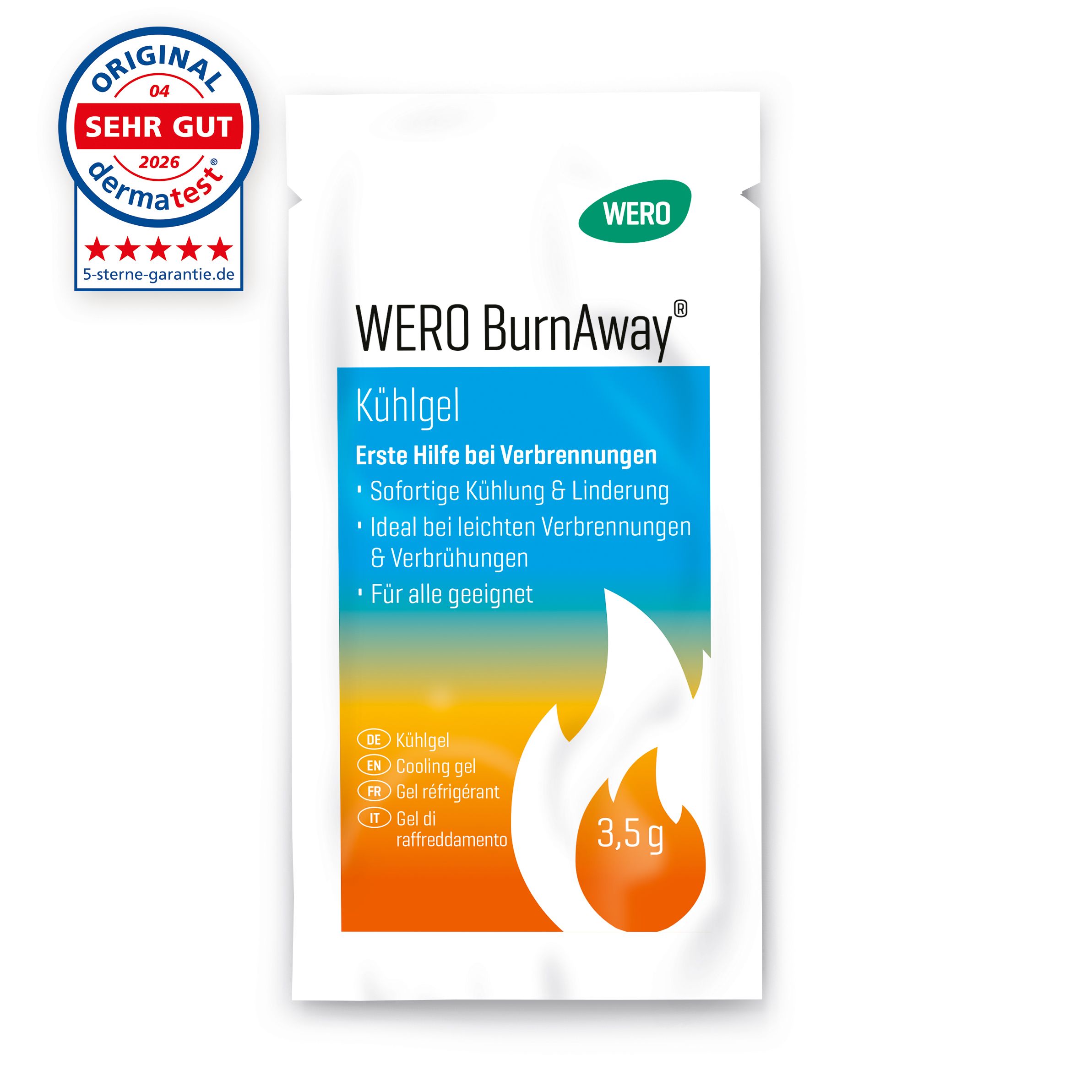 WERO BurnAway Verbrennungsgel 3,5 g Einzelsachet
