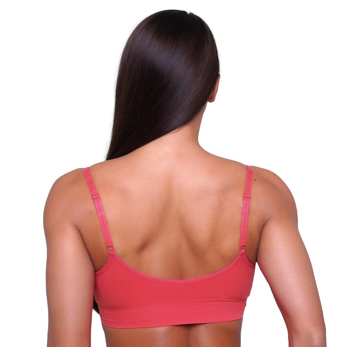 GymBeam Sport-BH Damen Triangle mit verstellbaren Trägern in Pink