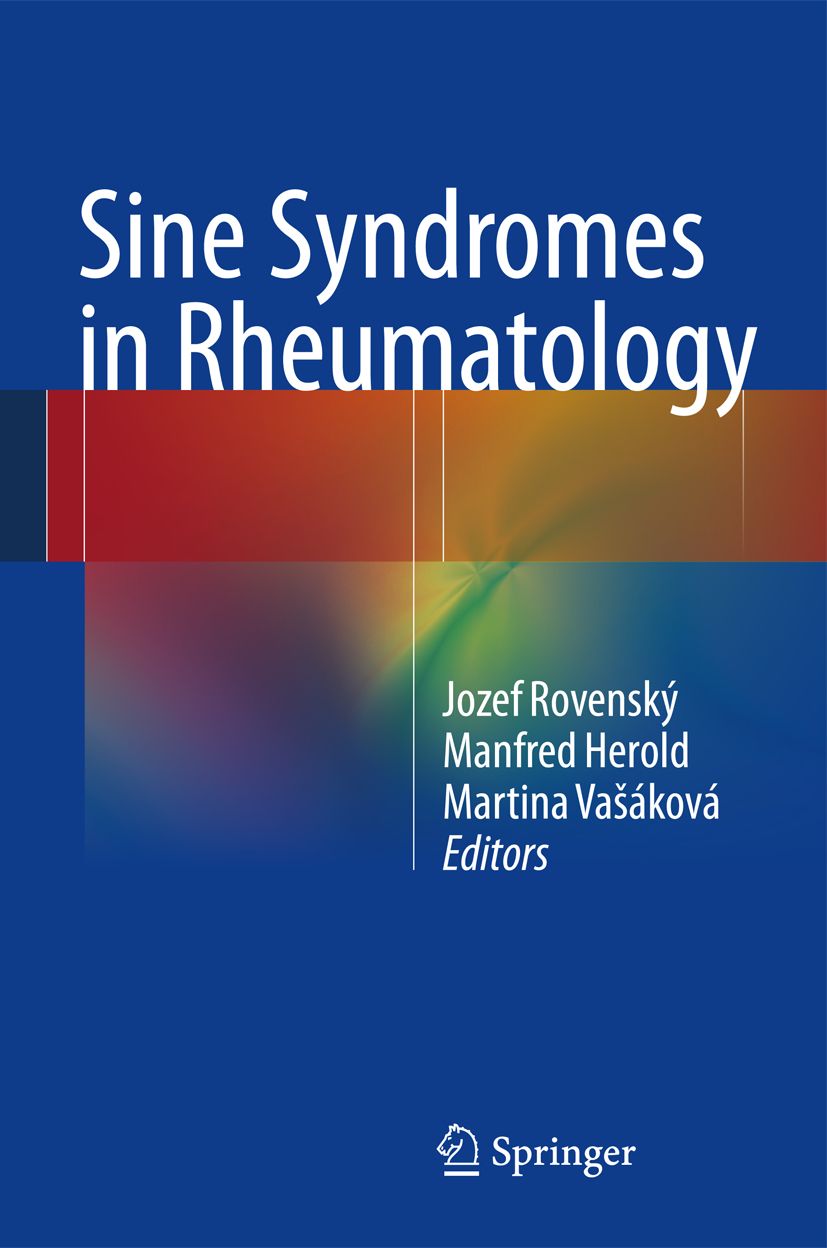 Buchcover: Sine Syndromes in Rheumatology. Autoren: Jozef Rovenský, Manfred Herold, Martina Vašáková. Verlag Springer.