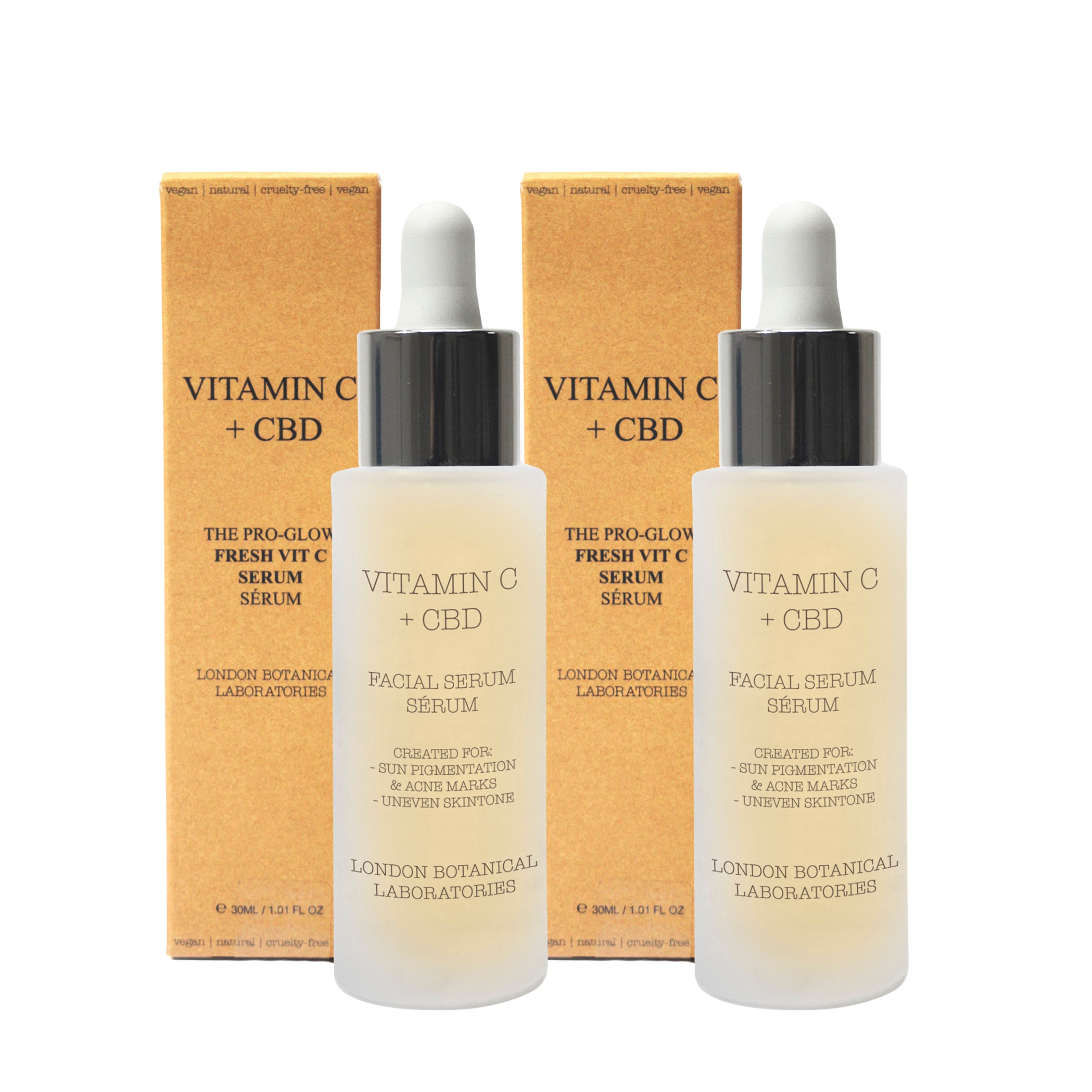 London Botanical Laboratories Vitamin C + CBD Serum Duo