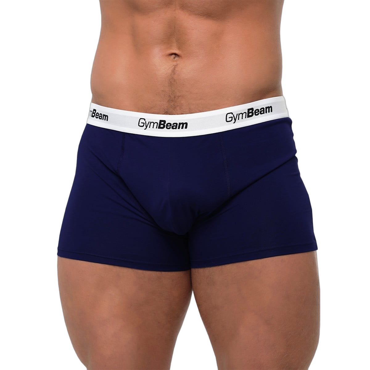 GymBeam Boxershorts Herren 3er-Pack aus Baumwolle-Elastan-Mix, Navy 1 St