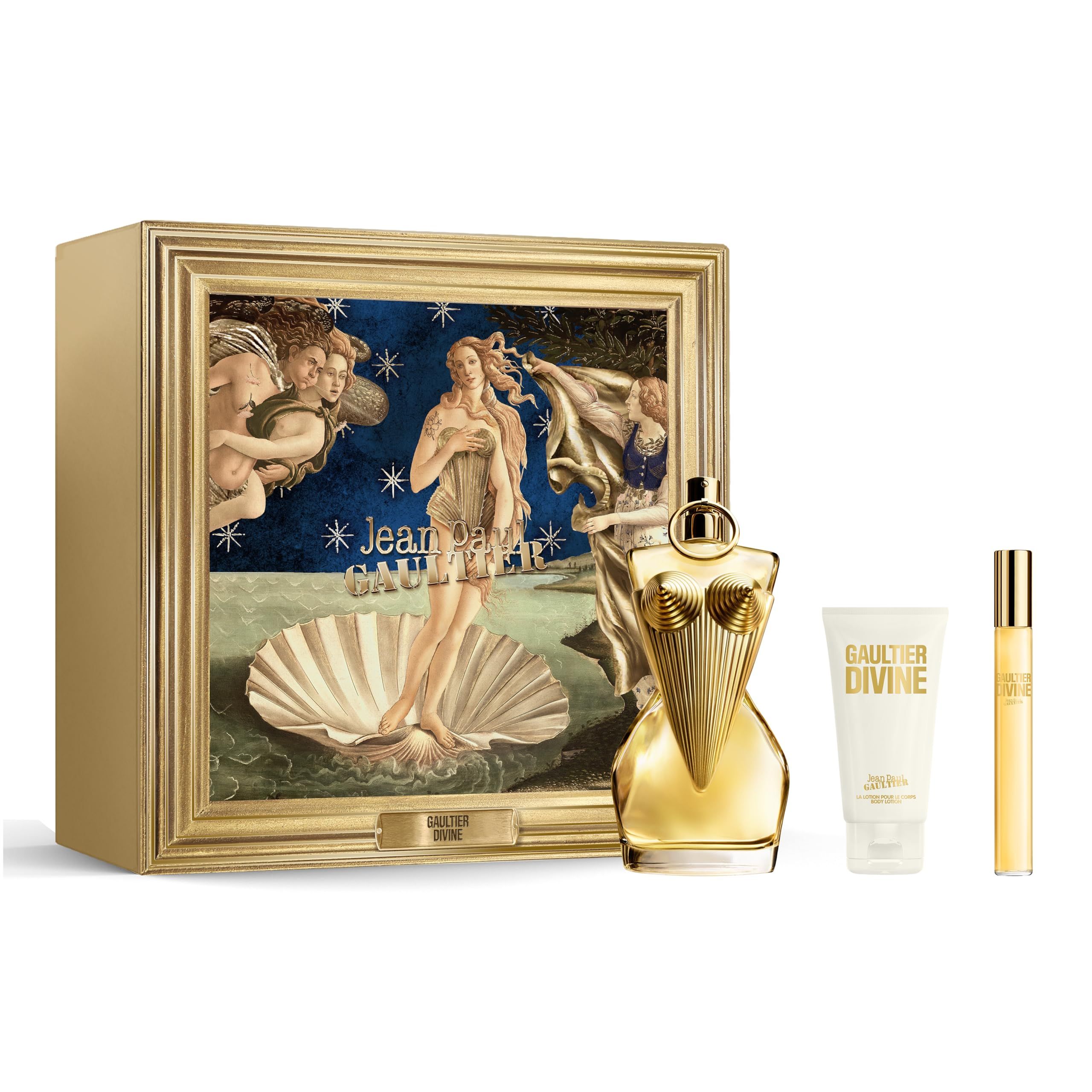 Jean Paul Gaultier JPG Divine Eau de Parfum 100 ml, Flacone 75 ml, Trucco 10 ml