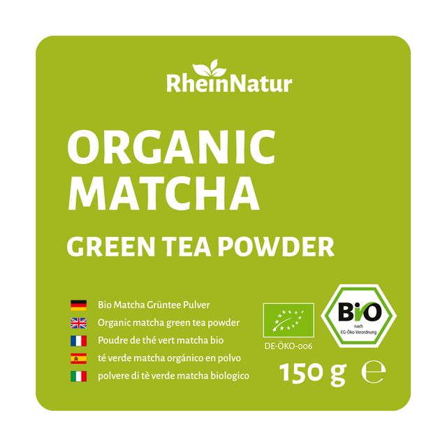 RheinNatur Bio Matcha Grüntee Pulver