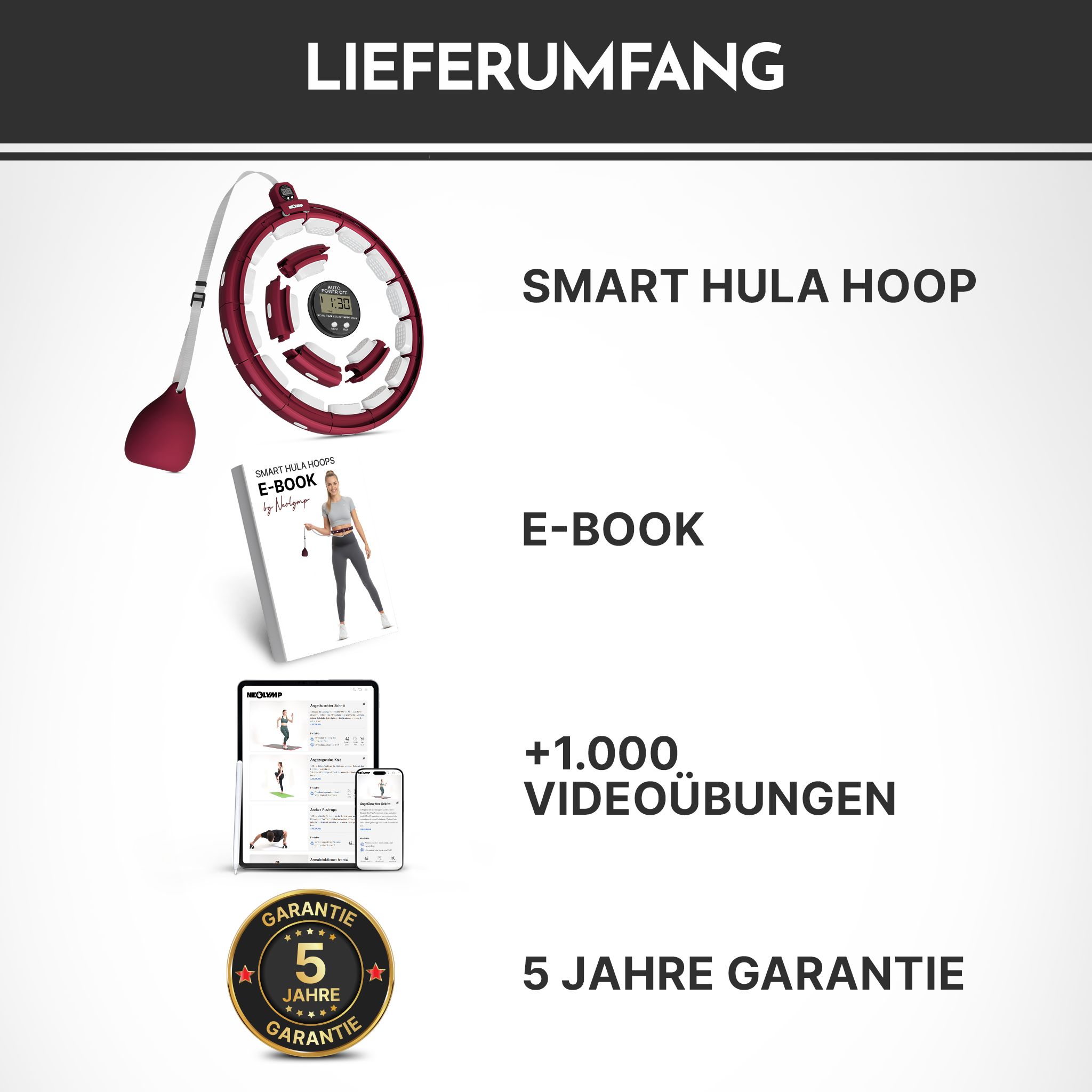 NEOLYMP Smart Hula Hoop Reifen