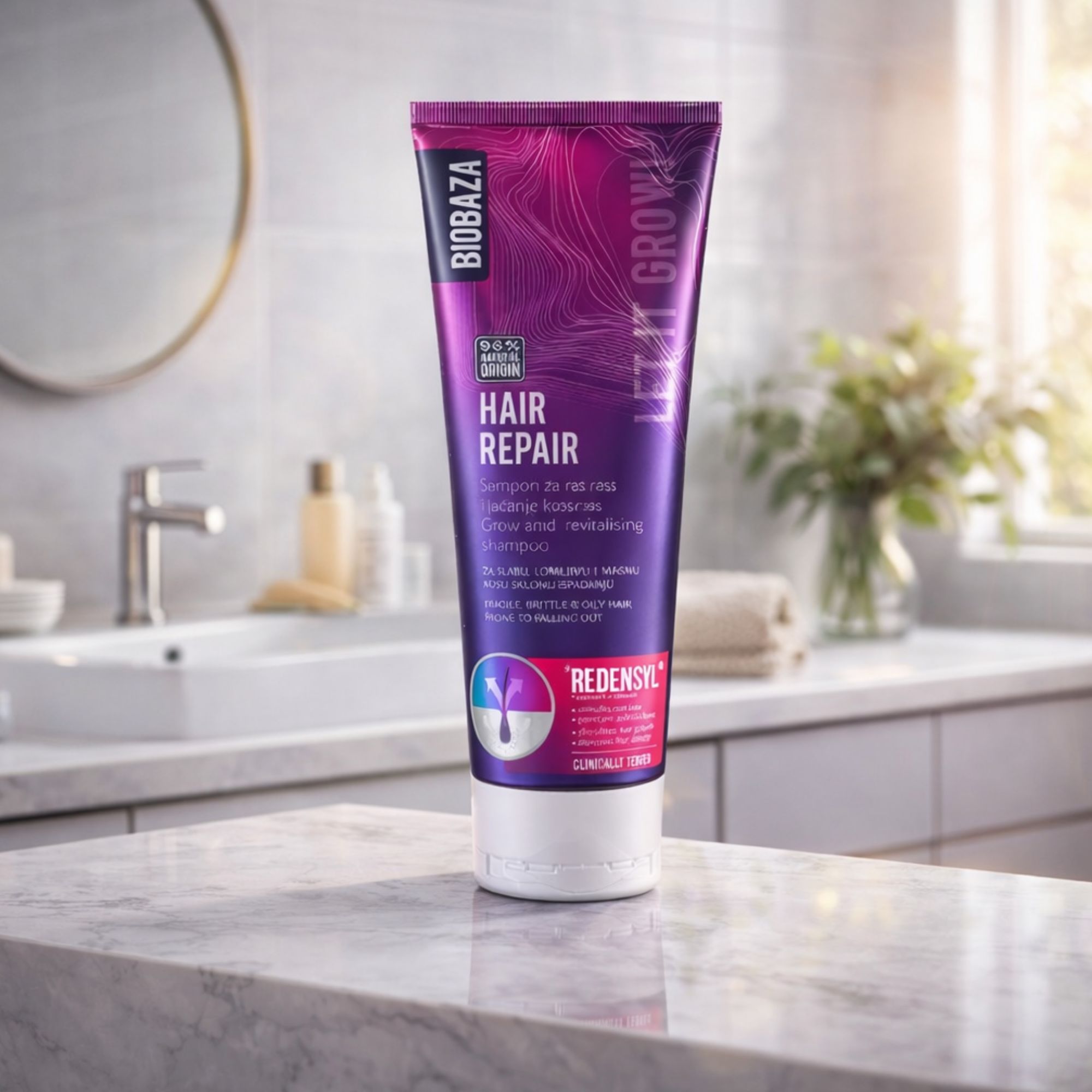 BIOBAZA Hair Repair Shampoo für Haarwachstum und Regeneration