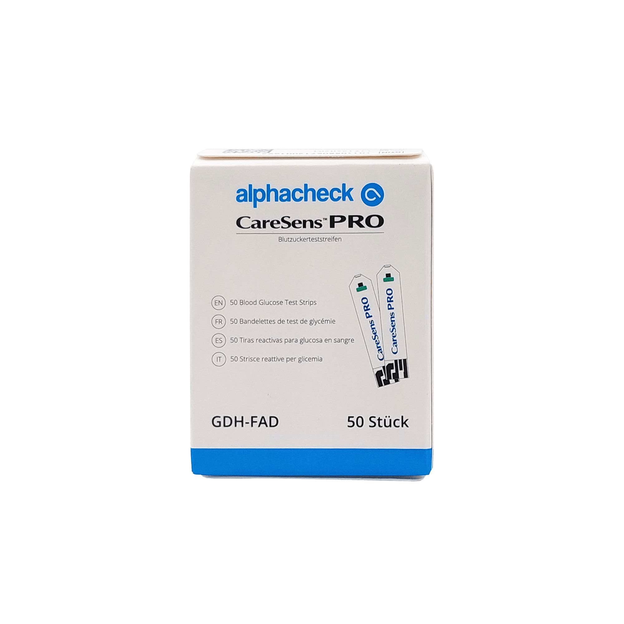 Alphacheck CareSens Pro Blutzuckerteststreifen 50 St Teststreifen