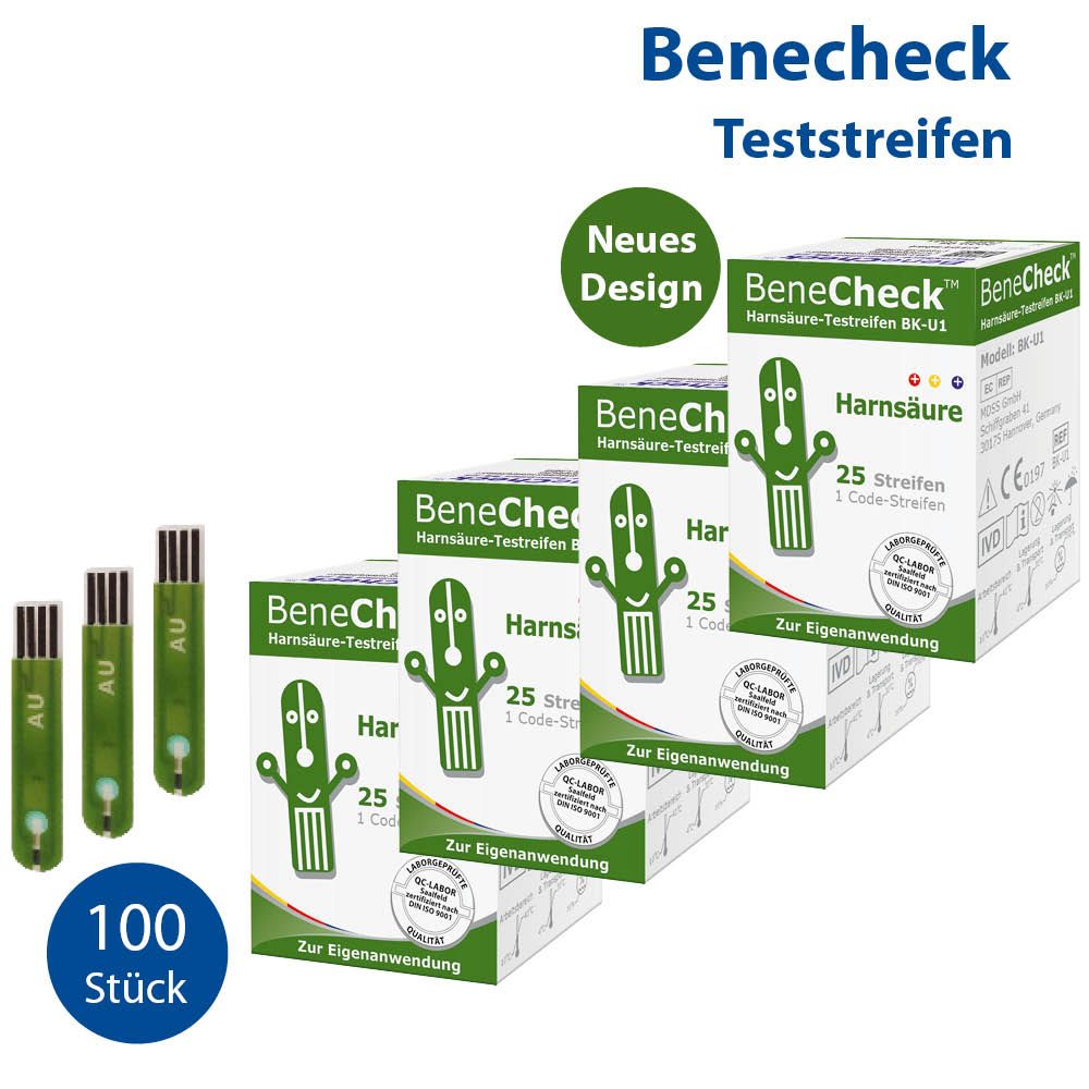 BeneCheck Harnsäure-Teststreifen