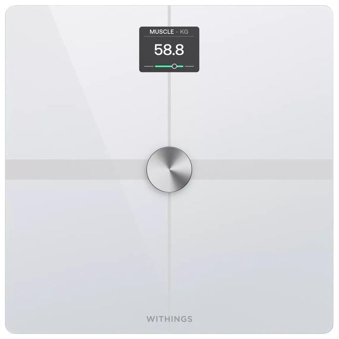 Withings Body Smart weiß Personenwaage Körperwaage aus Glas WLAN Bluetooth