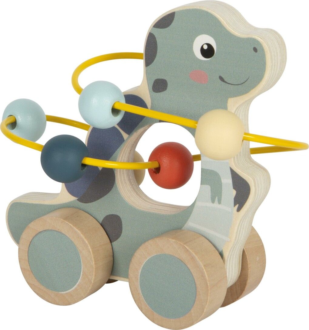 SMALL FOOT Schiebetier mit Motorikschleife Dino FSC 100%