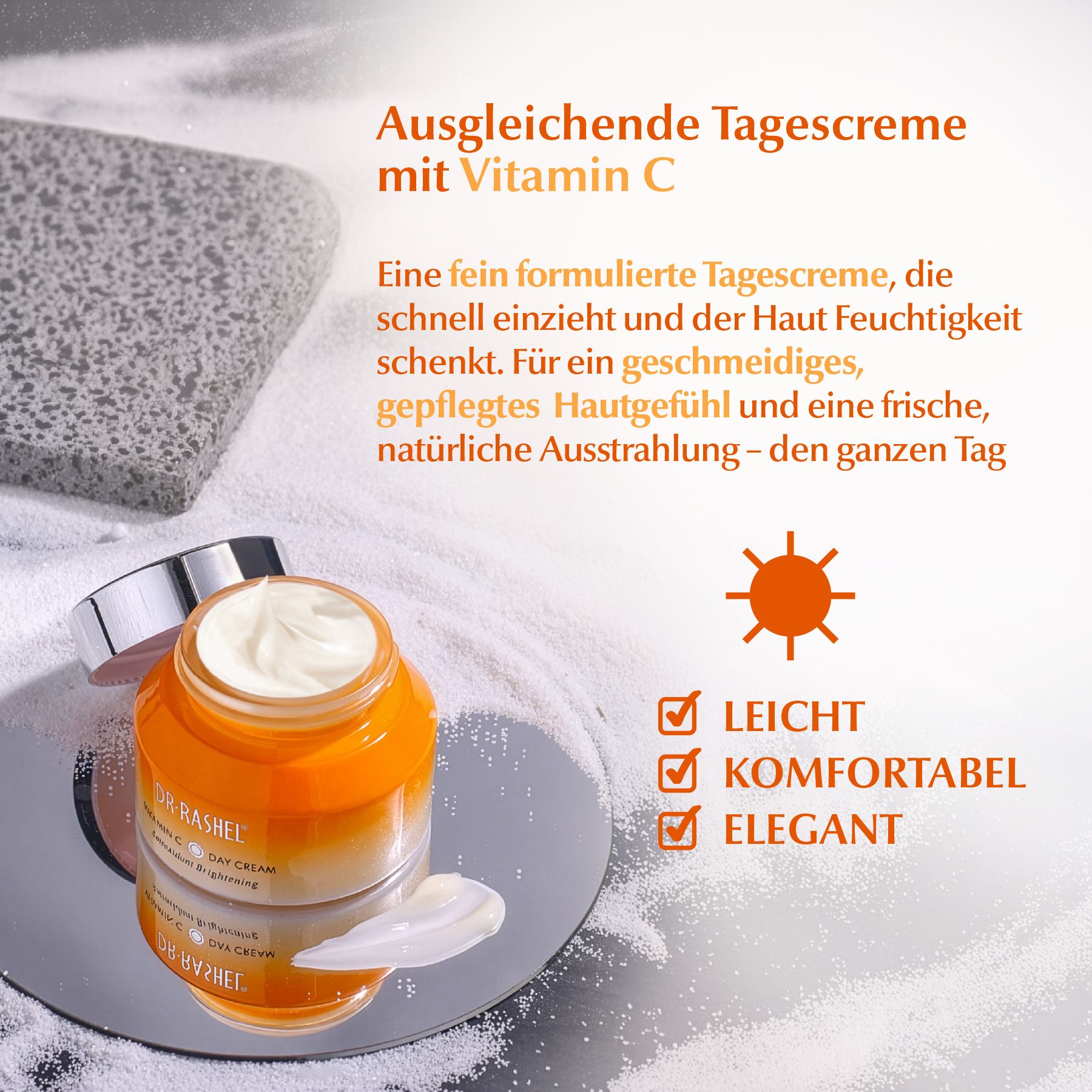 DR.RASHEL Gesichtspflege-Set Retinol Vitamin C Tagespflege Nachtpflege